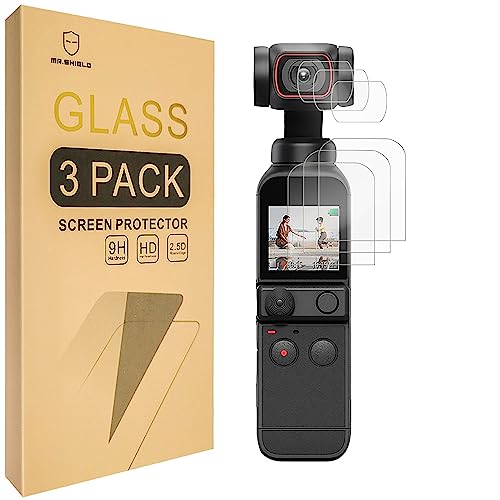 Image of Mr.Shield Screen Protector For DJI Osmo Pocket 2 Camera [Lens+LCD Screen] [3+3 Pack] [Tempered Glass] [Japan Glass with 9H Hardness] Screen Protector