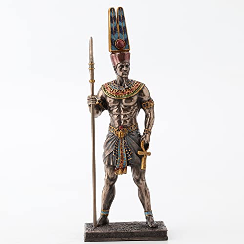 Estatua Amun Resina Bronce 27 cm Veronese Design