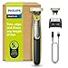 Philips OneBlade 360 Face, Authentic Hybrid Electric Beard Trimmer & Shaver with 360 Blade Innovation. Incl. 1x 360 Blade, 1 x Extra 360 Blade (8 Month Supply), 5-in-1 Adjustable Comb, Model QP2734/30