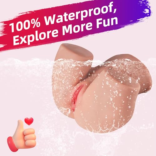 Male Masturbator Adult Sex Toys - 2 Holes Pocket Pussy Realistic Sex Dolls Male Sex Toys for Men Masturbation, 5.9 LB 3D Lifelike Soft Butt with Vagina and Anal Sex Pleasure Adult Toys Stroker - Image 4