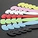 Abaodam 15pcs Adjustable Silicone Mask Extension Hooks Flexible Non-Slip Ear Strap Buckles for All Ear-Band Masks Rope Adjusters Random Colors Random Color