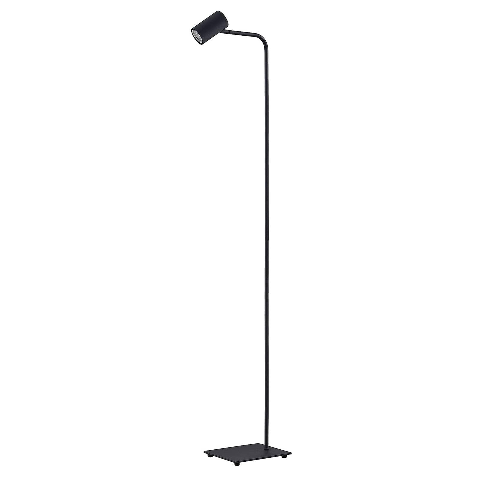 Lindby Sand Black Sanad Floor Lamp, Height 140 Cm, Black, Metal, Gu10