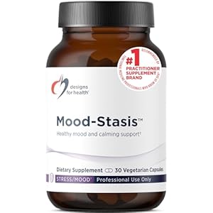 Designs for Health Mood-Stasis – 5-MTHF Methyl Folate + Methyl B12, Saffron Extract for Mood Support & Calming Support (30 Capsules)