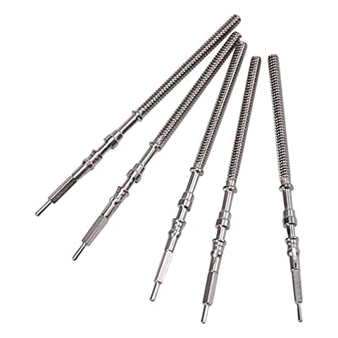 Sknrlko 5Pcs Movement Watch Steel Stem Crown Kit Watch of Parts NH35 NH36 NH38 NH39 Movement Watch Stem Spare Parts Cover