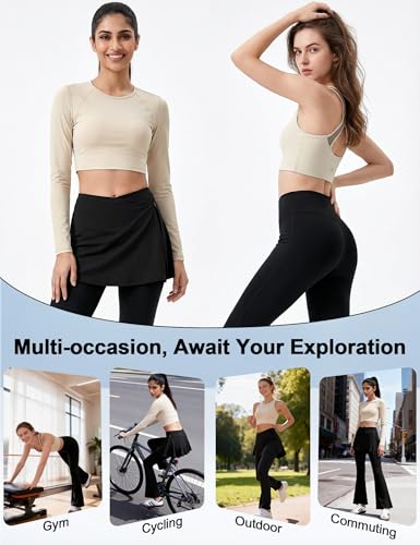 Image of Venzina High Waist Tummy Control Yoga Pants for Women - Super Soft Squat Proof Leggings with 4- Way Stretch for Gym, Running, Yoga & Daily Casual Wear