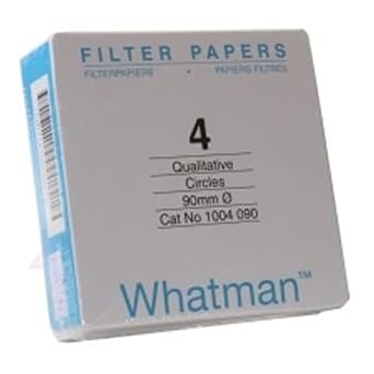 Whatman 1004-917 Quantitative Filter Paper Sheet, 20-25 Micron, 3.7 s/100mL/sq inch Flow Rate, Grade 4, 570mm Length x 460mm Width Pack of 100