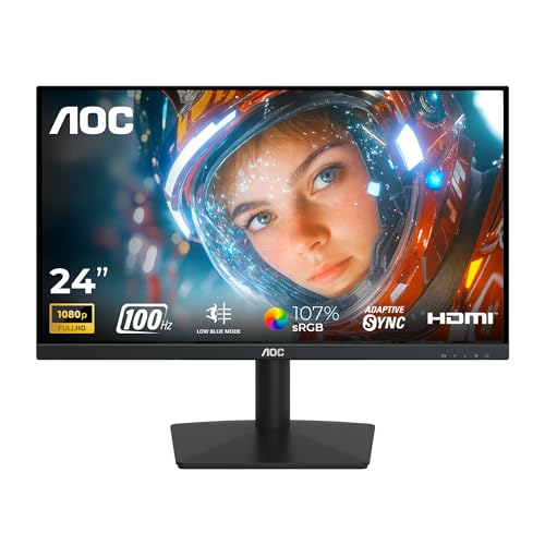 Image of AOC 24B15H3 24 Inch (23.8 inch) Full HD IPS Monitor | 120Hz Refresh Rate | 1ms MPRT | Adaptive Sync | 3-Side Frameless | HDMI & VGA | Low Blue Mode | Flicker-Free | VESA Mount | Black