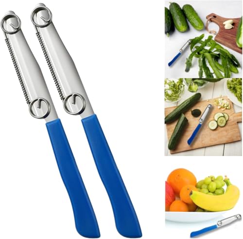FENGCHUANG 2 Stück Slicing Knife 3 in 1 Multifunktionaler Gemüseschäler