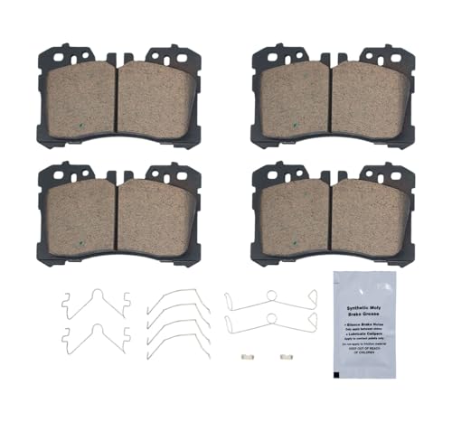 Image of HUSCH D1282 Front Ceramic Brake Pads Kit Fit For Lexus LS500 2007-2023, For LS460 2007-2017, For LS500 2018-2023, For LS500h 2018-2023, For LS600h 2008-2016, For Toyota Mirai 2020-2023