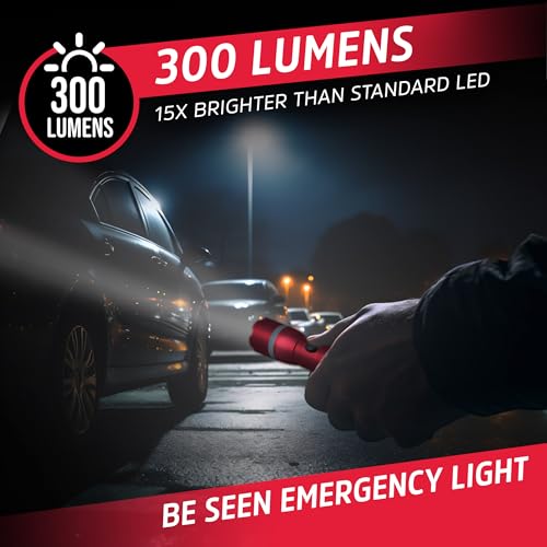 Energizer R-300 LED Flashlight Emergency Safety Light, Bright IPX4 Water Resistant Flash Light, Durable Emergency Light for Hurricane Preparedness, Batteries Included - image 2