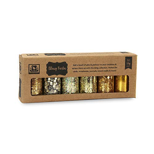 Itsy Bitsy-Bling Fiesta 6pc, 15gm Each - Gold