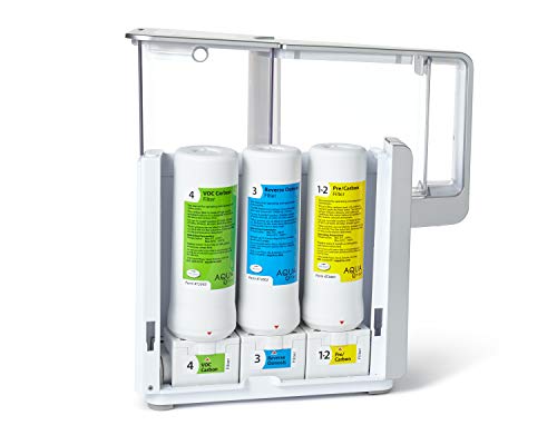 AQUA TRU Countertop Water Filtration Purification System with PERFECT MINERALS DROPS Exclusive 4 - Stage Ultra Reverse Osmosis Technology (No Plumbing or Installation Required) | BPA Free