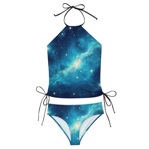 Womens Tankini Swimsuit Sexy Halter Tankini Top and Triangle High Neck Tummy Control Bathing Suit3