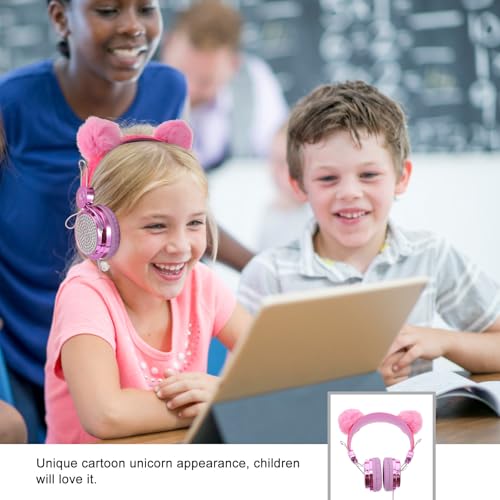 Auriculares para niños con orejas de gato y peluche en color aleatorio 7