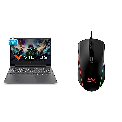 Image of HP Victus Gaming 12th Gen Intel Core i7 12650H 15.6 inch(39.6 cm) FHD Gaming Laptop & HyperX Pulsefire Surge RGB Gaming Mouse