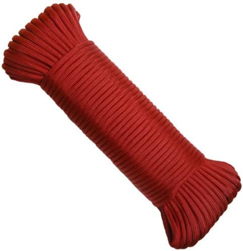 NPC5503210R 5/32-Inch X 100-Feet Military Grade 550 Nylon Paracord, Red