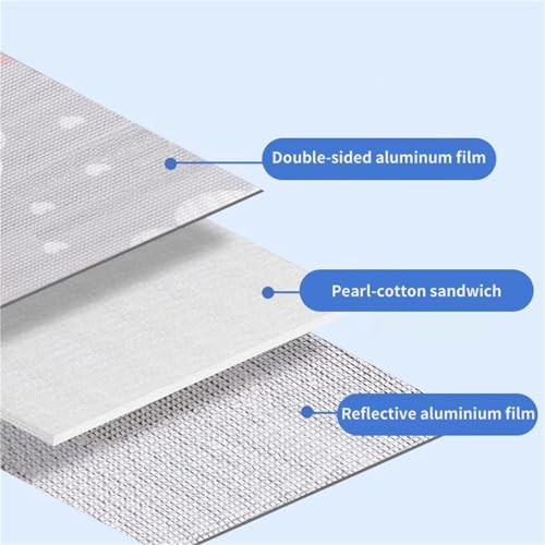 Evita el calor en casa con la película aislante opaca de aluminio de 50x50 cm con ventosas 5