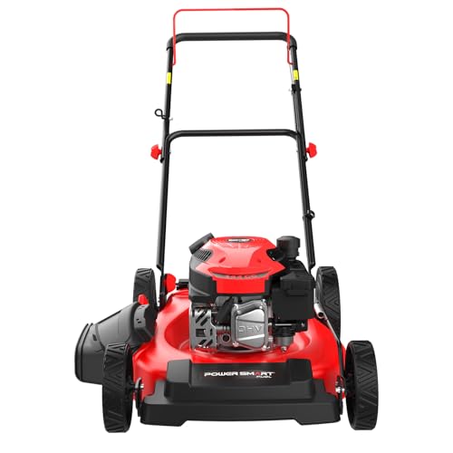 PowerSmart 21 in. Gas Lawn Mower with 144cc OHV Engine, 2-in-1 Push Mower with Mulching & Side-Discharge - Image 8