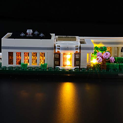 BRIKSMAX LED Lighting Set for Lego Architecture The White House, Compatible with Lego 21054 Building Blocks Model - Without Lego Set