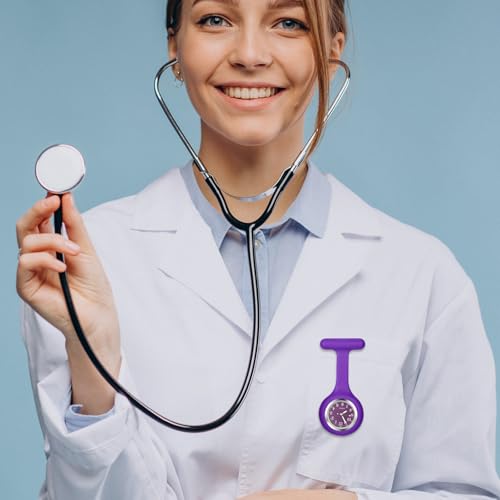 Image of Aroncent Nurse Fob Watch Collection: Medical Professional Lapel Pin-On Pocket Watches with Second Hand - Various Styles and Colors for Healthcare Workers