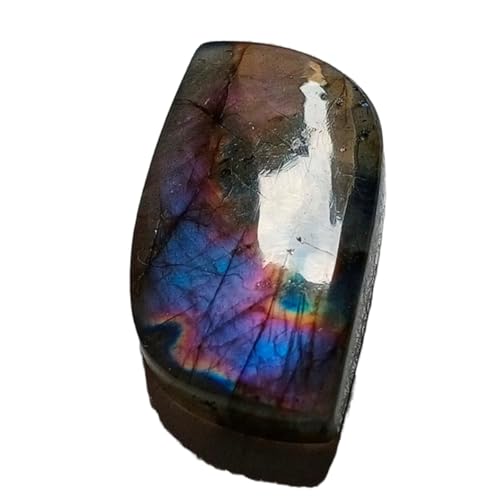 Pierre précieuse labradorite fine taillée en cabochon pour haute joaillerie
