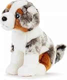 Tamaño ideal for jugar y exhibir: Con una longitud total aproximada de 32 cm (12,6 pulgadas), este perro de peluche tiene el tamaño for abrazar, llevar y lucir con orgullo en un estante como una encantadora pieza de decoración de la habitación.