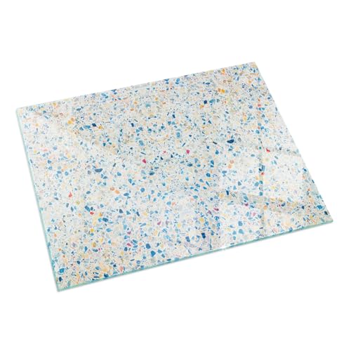 Placa para Parquet 120x80 cm Resistente a Altas Temperaturas Protector de Suelo Cristal Templado Decoración de la Sala de Estar Chispas y Arañazos Protector - Patrón de Textura Abstracta