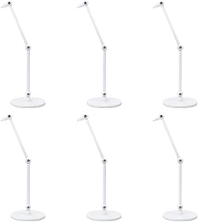 FINGERINSPIRE 6 Set Action Figure Stands White Doll Model Support Stand with Round Base 1.97x6.69inch Assembly Plastic Action Figure Display Holder Without Claw Displays Compatible with Figures Model