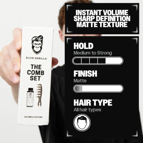 Set regalo para hombre con polvo de peinado y peine miniatura 3