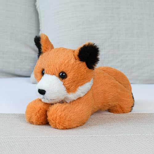 Image of Mirada Floppy Fox Soft Toy - Brown Plush Stuffed Animal for Kids, Boys & Girls - Birthday Gift - 21cm