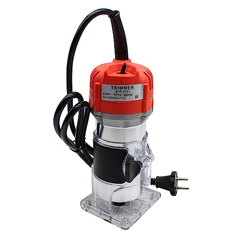 Fresa de madera, recortadora eléctrica, fresadora superior de 800 W, motores de alto rendimiento, velocidad 30000 r/min, máquinas de cortar madera eléctricas para artesanos, trabajos de muebles, etc Fresa de madera, recortadora eléctrica, fresadora superior de 800 W, motores de alto rendimiento, velocidad 30000 r/min, máquinas de cortar madera eléctricas para artesanos, trabajos de muebles, etc