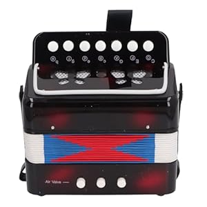 Eujgoov Knopfakkordeon für Kinder, 7 Tasten