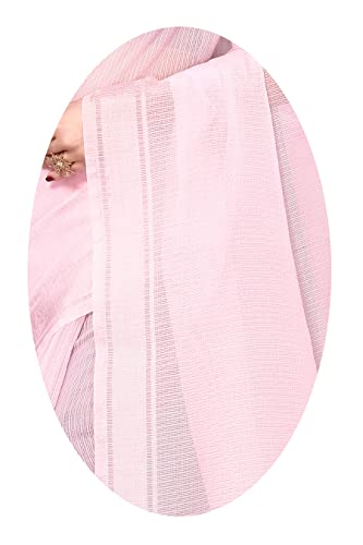 Image of Sidhidata Women's Kota Doria Cotton Manipuri Saree With Unstitched Blouse Piece (Rasbharii Free Size)