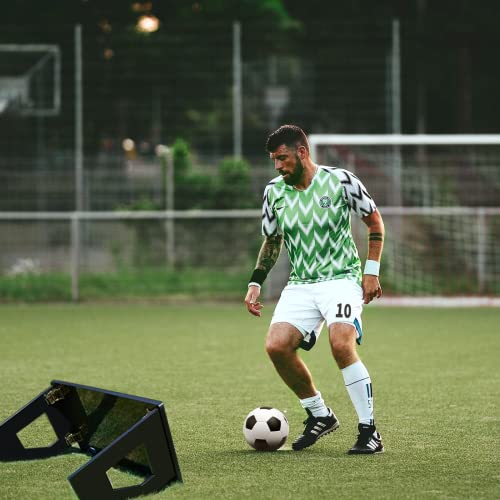 Ynszas 𝙉𝙀𝙒 Portable Soccer Rebound Board Training Equipment, 40' X 16' Foldable, Soccer Goal Wall Practice Trainer For Athletes & Goalkeeper Drill Passing Shooting #TOP5