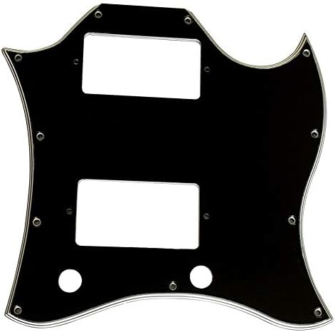 Custom Guitar Pickguard For US Gibson SG Standard Full Face (5 Ply Black)