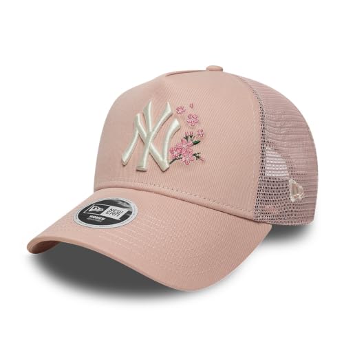 New Era Casquette Trucker WMNS Floral YankeesEra Femme - Curved Brim Cap de Baseball Snapback, avec Visiere, Visiere Printemps-ete Printemps Ete Automne Hiver...
