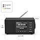 Hama DAB Radio mit DAB+/DAB und FM DR1000DE (Digitalradio mit großem Display, Küchenradio mit einfacher Bedienung, kleines Radio mit großen Tasten, UKW, AUX, 5W, Radiowecker, Seniorenradio) schwarz