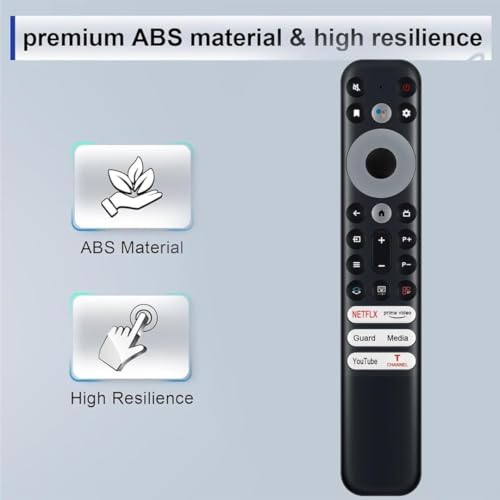 Image of Compatible for TCL Tv Remote Original RC902V Model Bezel-Series P635 Pro Series (Non Voice Command Remote Control) (Without Google Assistant Feature)