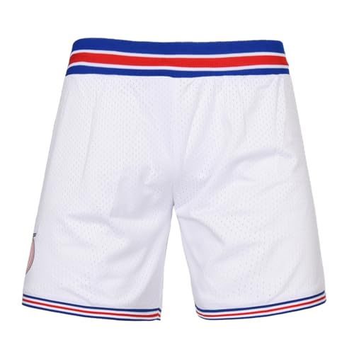Youth Space Movie Basketball Shorts 90s Sports Shorts for Kid for Halloween White S-XL