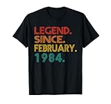 Photo Gallery legend since february 1984 men women 1984 birthday vintage maglietta Photo Gallery legend since february 1984 men women 1984 birthday vintage maglietta