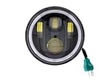 LED Scheinwerfereinsatz, Schwarz, universal, Standlichtring