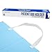 250 Disposable Bib Holders - Light Flexible Neck Holder Straps for Dental Bib, Drapes, Covers - Paper Napkin Holder with Easy-to-Peel Self-Adhesive Ends - Adjustable Size, White