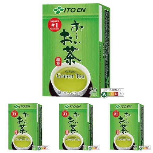 ITO EN Té verde en bolsita - 20 bolsitas x 2 g (Paquete de 4)