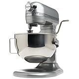 KitchenAid RKV25GOXMC Professional 5-Quart Bowl Lift Stand Mixer, Metallic Chrome (Renewed)