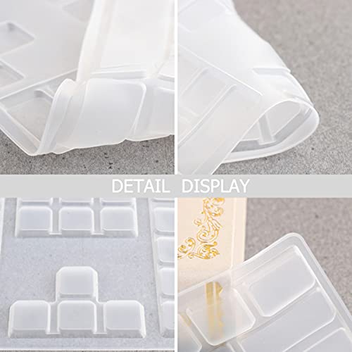 SOLUSTRE Keyboard Transparency Film Desktop PC Silicone Keyboard Cover Transparent Practical Keyboard Protector Compatible for MK270 Keyboard Computer Keyboards - Thumbnail 5
