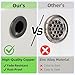 2 anillos de desbordamiento de cobre negro mate para lavabo de baño Imagen de 2 anillos de desbordamiento de cobre negro mate para lavabo de baño