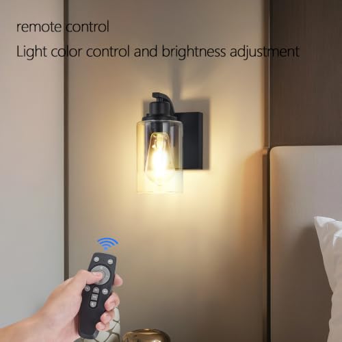 Luz de pared para dormitorio y pasillo con pantalla de vidrio 3