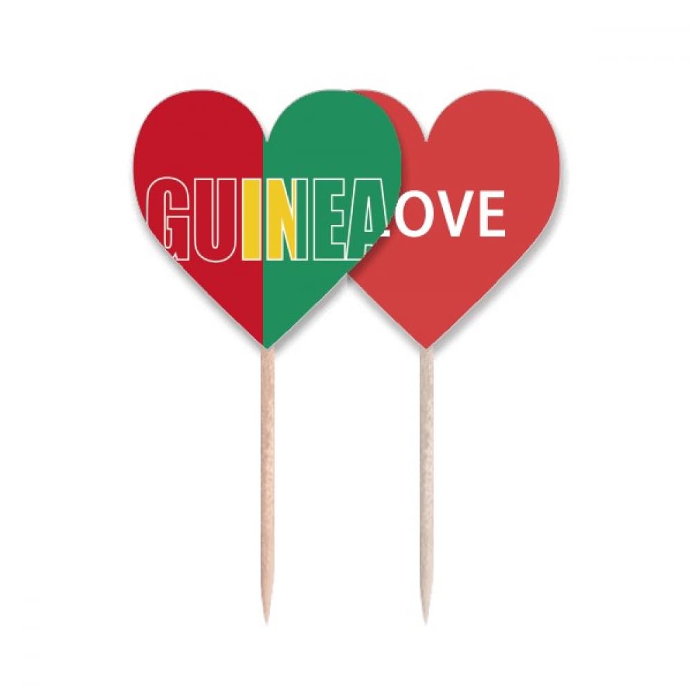 Cure-dents drapeau Guinée art déco pour vos apéritifs et fêtes de famille
