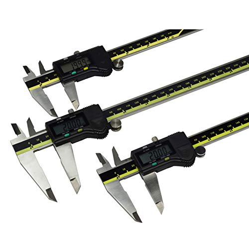 Calibres Digitales Vernier 1 unids 150 mm 200 mm 300 mm Modo de Origen Calibrador Digital Acero Inoxidable Vernier ELECTRONAL Caliper Caliper MICROMETO + Caja (Color : 0-150mm 6inch)