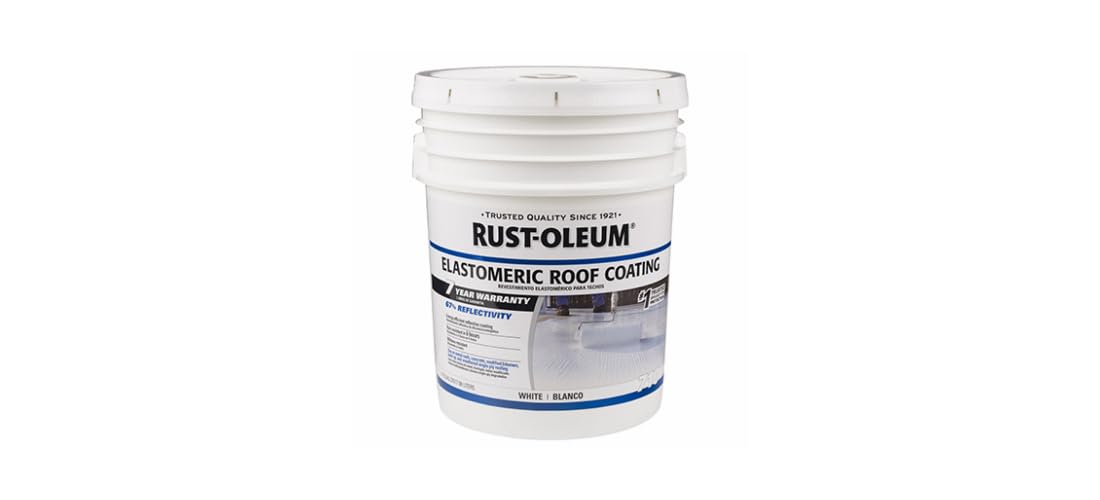 Rust-Oleum 710 Elastomeric Roof Coating, 5 Gallon, White